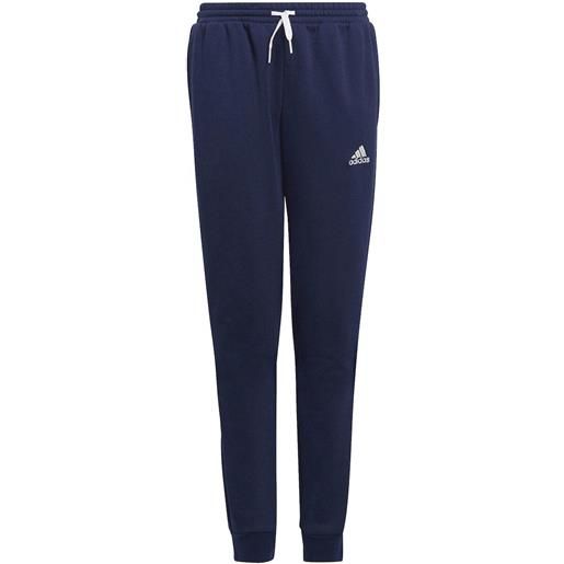 Pantaloni tuta pants ragazzo bambino adidas entrada 22 sweat blu cotone felpato h57526