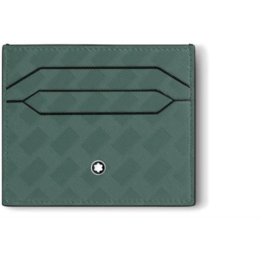 Montblanc porta carte Montblanc extreme 3.0 in pelle verde a 6 scomparti