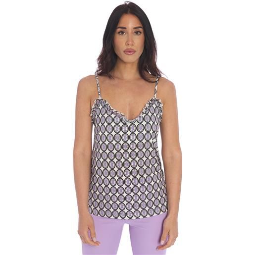 LUCKYLU top LUCKYLU stampa ovali, colore multicolore