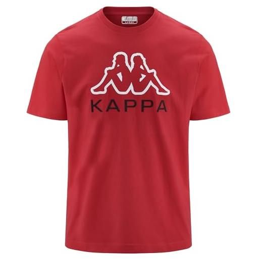 Kappa logo edgar - t-shirts. Top - t-shirt - uomo - red flame