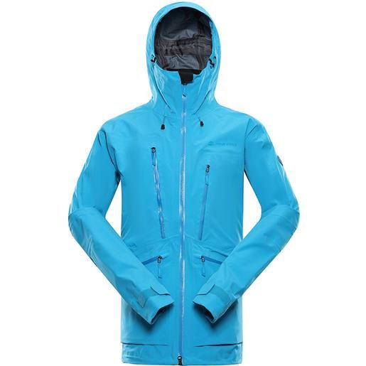 Alpine Pro cort hoodie rain jacket blu s uomo