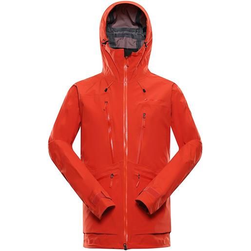 Alpine Pro cort hoodie rain jacket arancione l uomo