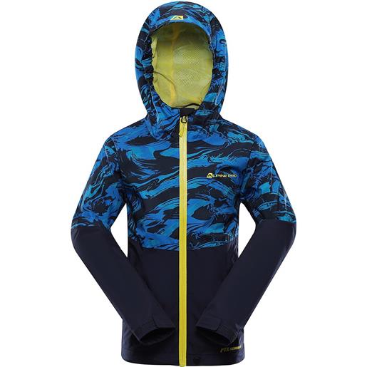 Alpine Pro impeco hoodie rain jacket blu 116-122 cm ragazzo
