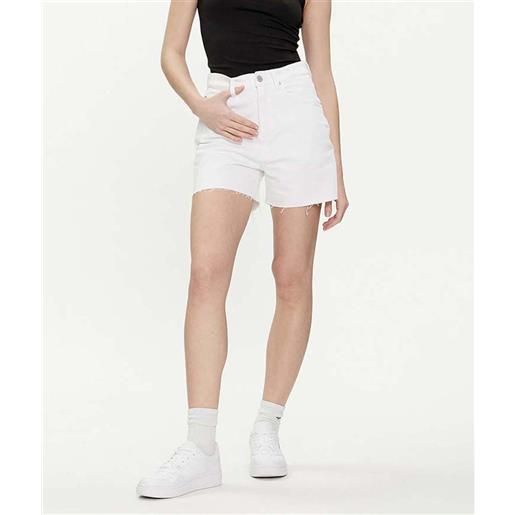 Tommy jeans shorts di jeans mom fit bianco donna