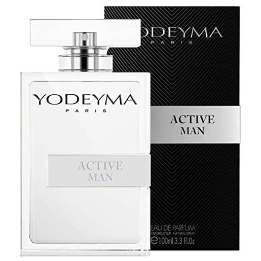 yodeyma parfums, active man, profumo (uomo) eau de parfum, 100 ml