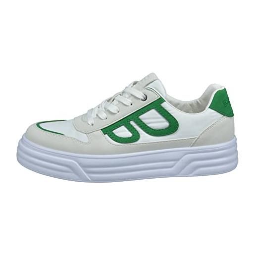 BAGATT d31-adp03, scarpe da ginnastica donna, bianco verde, 38 eu