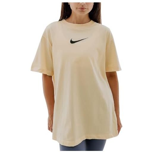 Nike nsw bf, t-shirt donna, pale alla vaniglia