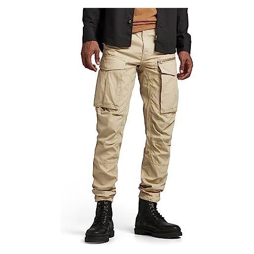 G-STAR RAW rovic zip 3d regular tapered pants, pantaloni uomo, beige (spray green gd d02190-d388-d847), 32w / 32l