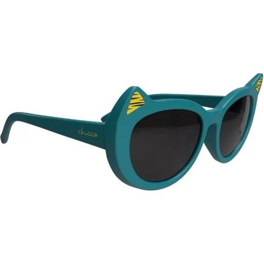 Chicco occhiali da sole antigraffio per bambini con custodia e montatura flessibile 36m+ - verde
