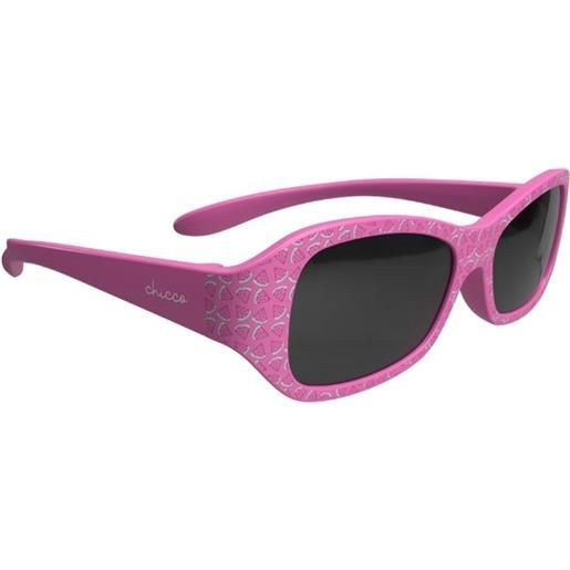 Chicco occhiali da sole antigraffio per bambini con custodia e montatura flessibile 12m+ - rosa