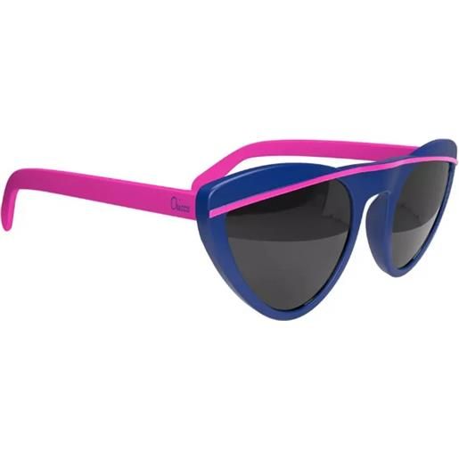 Chicco occhiali da sole antigraffio per bambini con custodia e montatura flessibile 5y+ - blu e fucsia