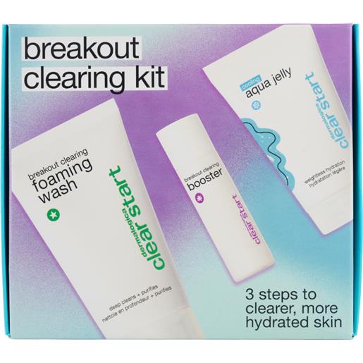 Dermalogica clear start breakout clearing kit 1 detergente + 1 booster + 1 crema idratante