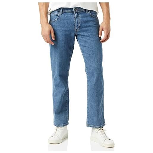 Wrangler regular fit, jeans, uomo, blu (blue stonewash), 33w / 30l
