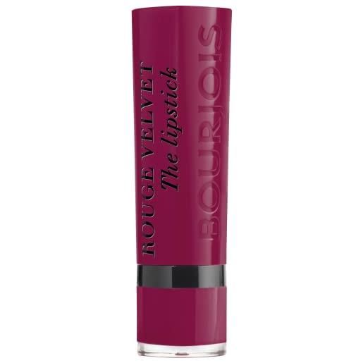 Bourjois - rouge velvet the lipstick - rossetto opaco a lunga tenuta in stick - 010 magni-fig - 2.4 g