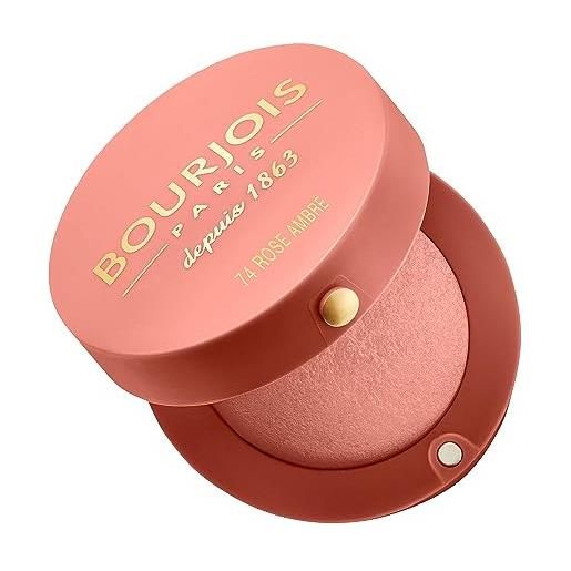 Bourjois - little round pot blush - fard illuminante compatto - 74 rose ambre - 2.5 g