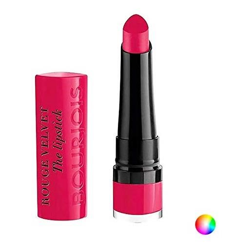 Bourjois - rouge velvet the lipstick - rossetto opaco a lunga tenuta in stick - 09 fuchsia botte' - 2.4 g
