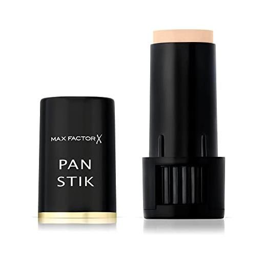 Max Factor - fondotinta compatto pan stik - stick multiuso 3in1: fondotinta, correttore e contouring - 012 true beige - 9 g