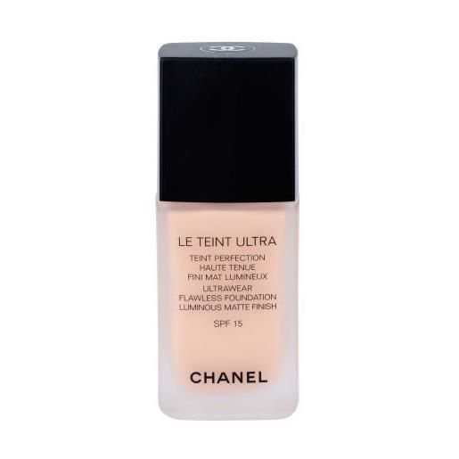 Chanel le teint ultra spf15 fondotinta liquido dal finish matt ma luminoso 30 ml tonalità 12 beige rosé