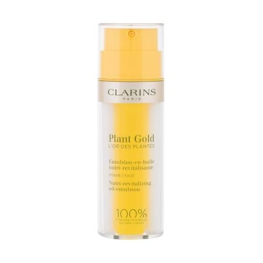 Clarins plant gold nutri-revitalizing oil-emulsion emulsione viso idratante bi-fase 35 ml per donna