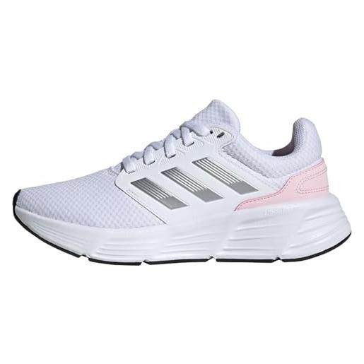 adidas galassia q, scarpe da ginnastica donna, nuvola bianco argento rosa, 42 eu