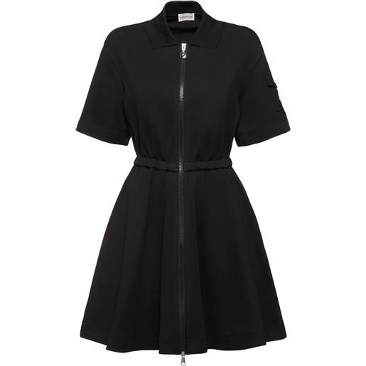 MONCLER cotton polo shirt dress