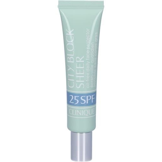 Clinique div. Estee Lauder Srl clinique city block sheer protezione solare spf 25 40 ml crema solare