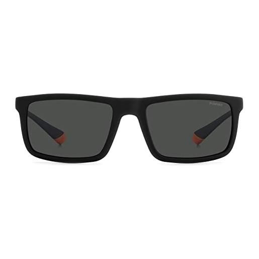 POLAROID pld 2134/s occhiali da sole da uomo nero e arancione