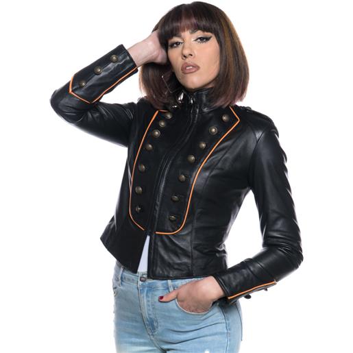 Leather Trend belen - giacca donna nera in vera pelle