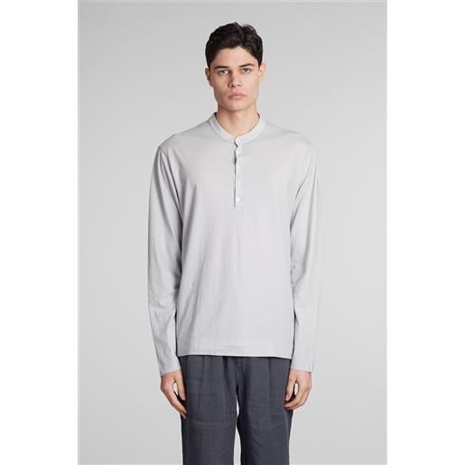 Massimo Alba t-shirt hawai in cotone grigio