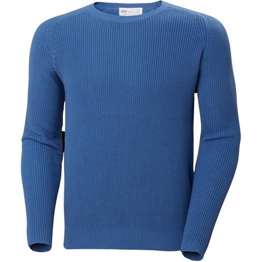 Helly Hansen dock ribknit crew neck sweater blu s uomo