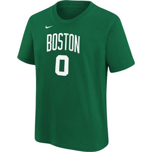 NIKE boys icon name & number tee boston tatum t-shirt basket ragazzo