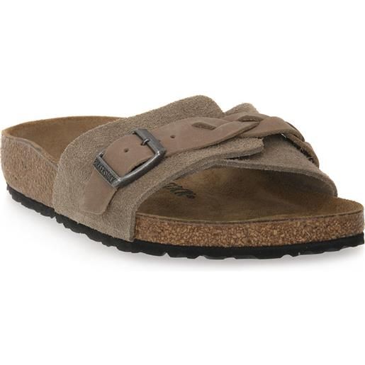 BIRKENSTOCK oita braided taupe suede calz s