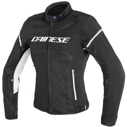 Dainese air frame d1 lady tex jacket-948-black/black/white dainese