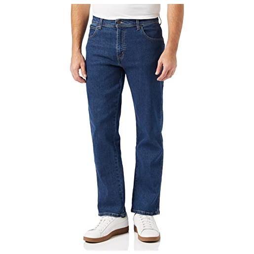 Wrangler regular fit, jeans, uomo, blu (blue darkstone), 32w / 34l