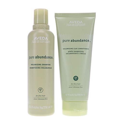 Aveda pure abundance volumizing shampoo 250ml & clay conditioner 6.7 duo