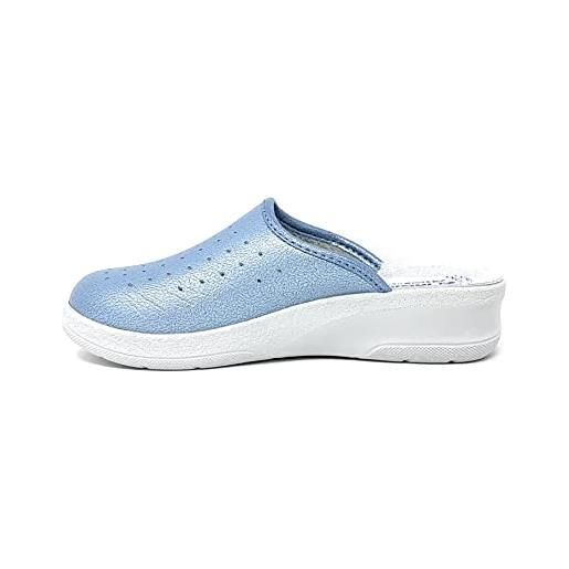 inblu pantofole ciabatte sanitarie donna mod. 50-33n azzurro (40 eu)