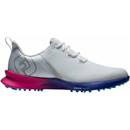 Footjoy fj fuel sport mens golf shoes white/pink/blue 46