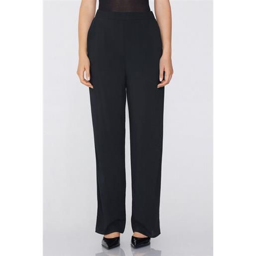 Tezenis pantalone lungo dritto tela viscosa donna nero