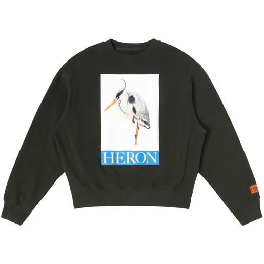 Heron Preston felpa girocollo con stampa - nero