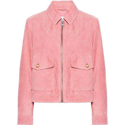 Manuel Ritz giacca-camicia con zip - rosa