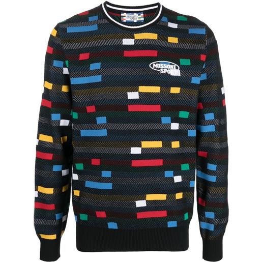 Missoni maglione con design color-block - nero