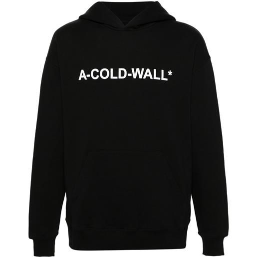A-COLD-WALL* felpa essentials con stampa - nero