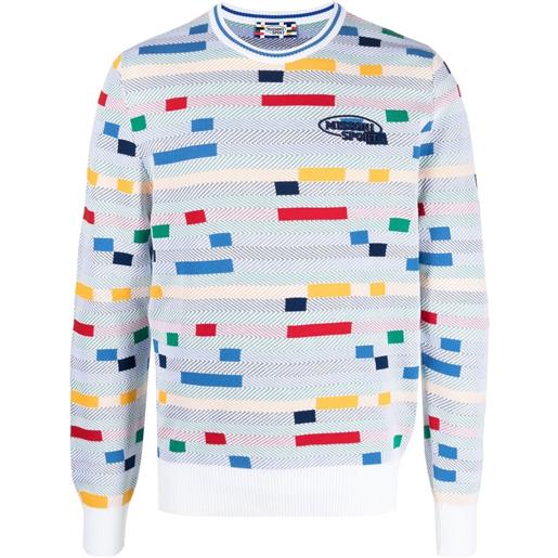 Missoni maglione con design color-block - bianco