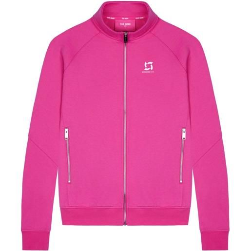 TEAM WANG design giacca sportiva con stampa - rosa