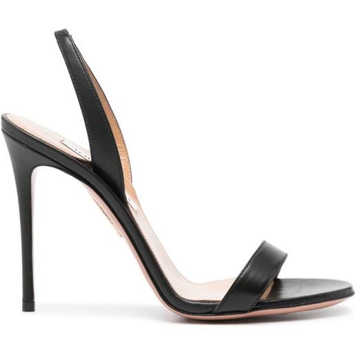 Aquazzura sandali so nude 85mm - nero