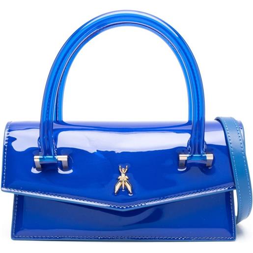 Patrizia Pepe borsa mini con dettaglio glitter - blu