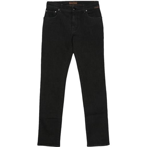 Corneliani jeans dritti - nero