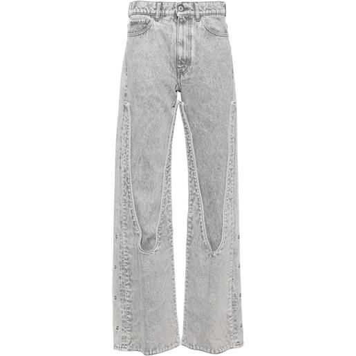 Y/Project jeans dritti - grigio