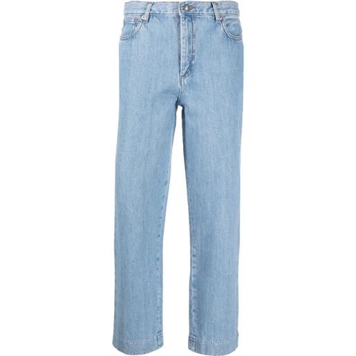 A.P.C. jeans a gamba ampia - blu