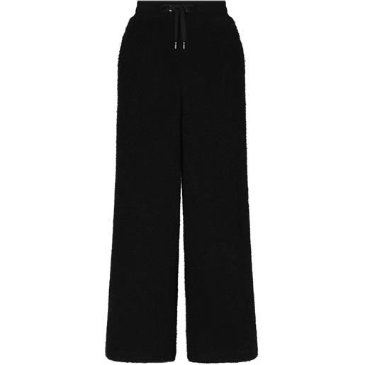 Dolce & Gabbana pantaloni a gamba ampia - nero